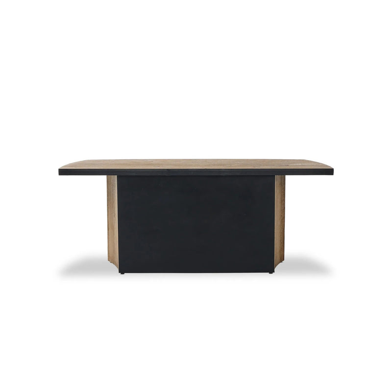 Brinton Rustic Oak Veneer Console Table | ready to ship!