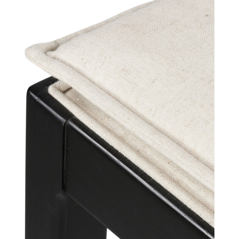 Britt Brushed Ebony with Savile Flax Stool | ready to ship!