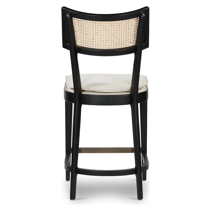 Britt Brushed Ebony with Savile Flax Stool | ready to ship!