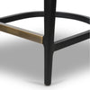 Britt Brushed Ebony with Savile Flax Stool | ready to ship!