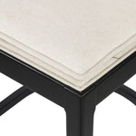 Britt Brushed Ebony with Savile Flax Stool | ready to ship!