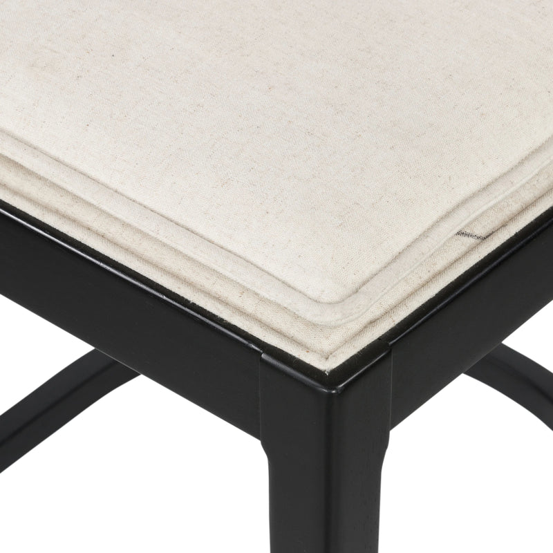 Britt Brushed Ebony with Savile Flax Stool | ready to ship!