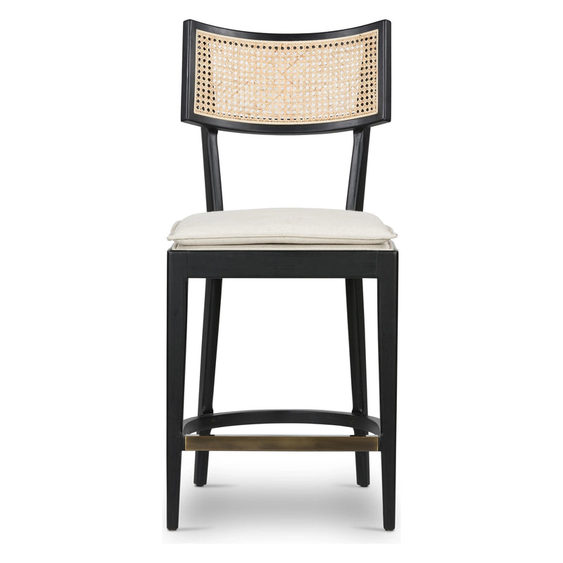 Britt Brushed Ebony with Savile Flax Stool | ready to ship!