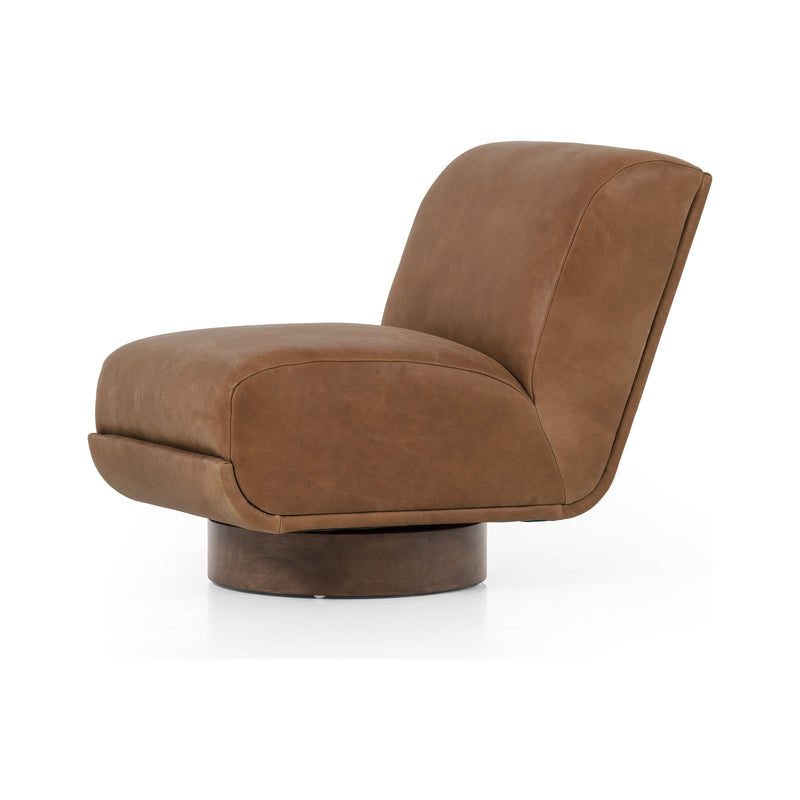 Bronwyn Palermo Cognac Swivel Chair | shipping 12/4/2025