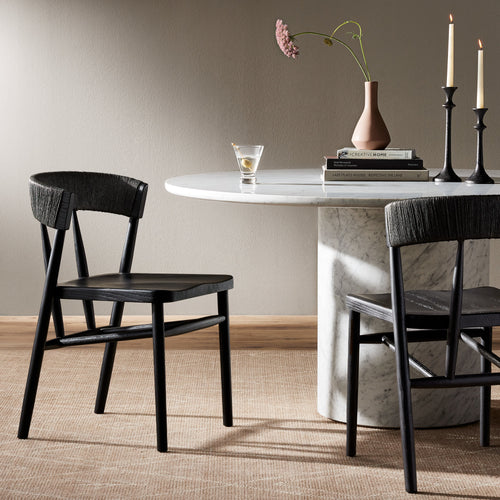 Buxton Black Oak Dining Chair | ready to ship!