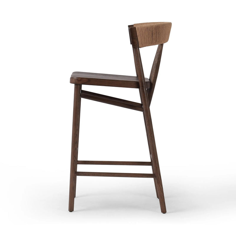 Buxton Natural Paper Rush Bar + Counter Stool | ready to ship!