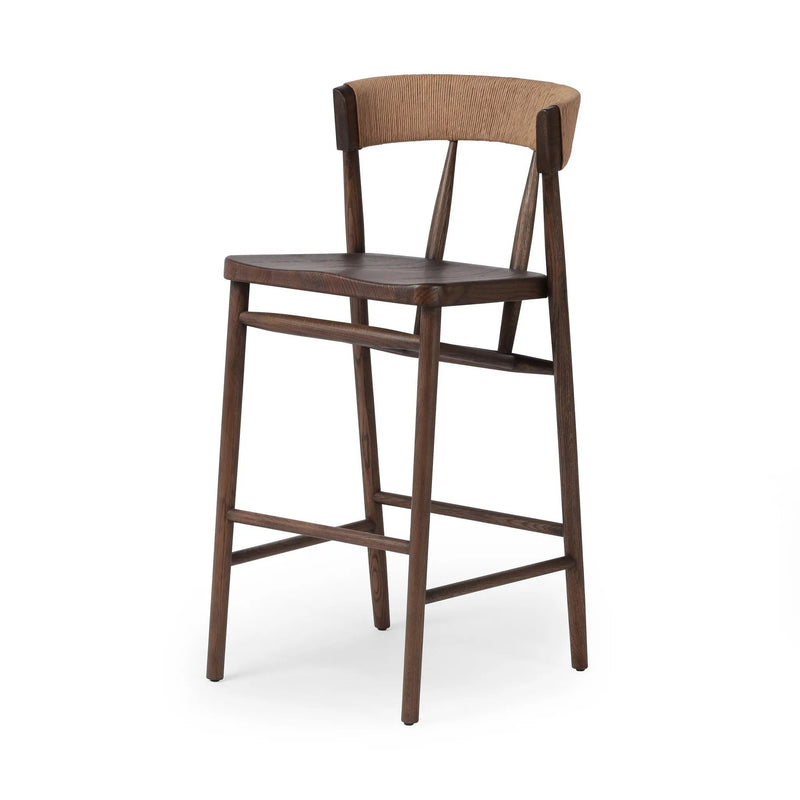 Buxton Natural Paper Rush Bar + Counter Stool | ready to ship!