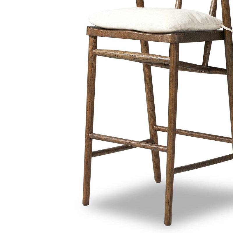 Buxton Savile Flax Bar + Counter Stool