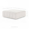 Langham Napa Sandstone Ottoman | ready to ship!