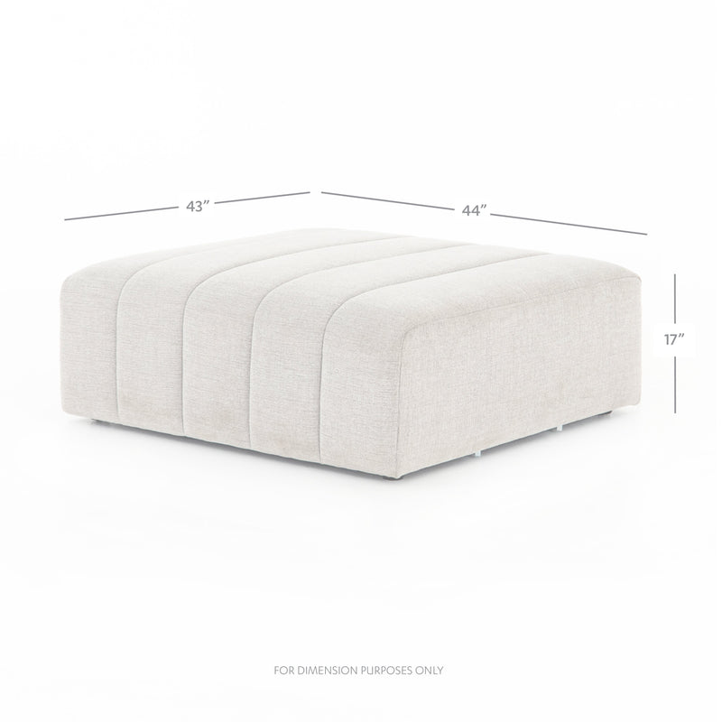 Langham Napa Sandstone Ottoman | ready to ship!