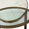 Calder Polished White Marble Nesting Coffee Table | ready to ship!