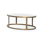 Calder Polished White Marble Nesting Coffee Table | ready to ship!