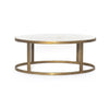 Calder Polished White Marble Nesting Coffee Table | ready to ship!
