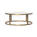 Calder Polished White Marble Nesting Coffee Table | ready to ship!