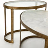 Calder Polished White Marble Nesting Coffee Table | ready to ship!