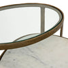 Calder Polished White Marble Nesting Coffee Table | ready to ship!