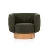 Calista Atlantis Moss Swivel Chair | ready to ship!