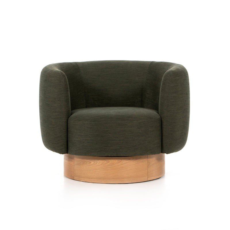Calista Atlantis Moss Swivel Chair | ready to ship!