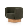 Calista Atlantis Moss Swivel Chair | ready to ship!