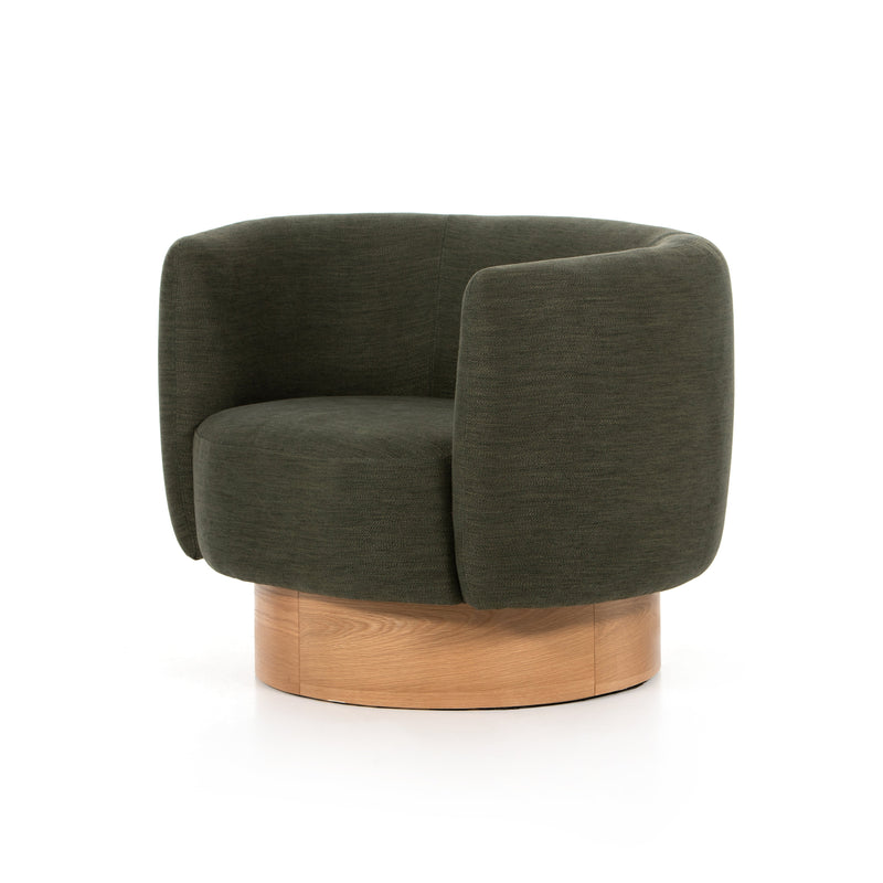 Calista Atlantis Moss Swivel Chair | ready to ship!
