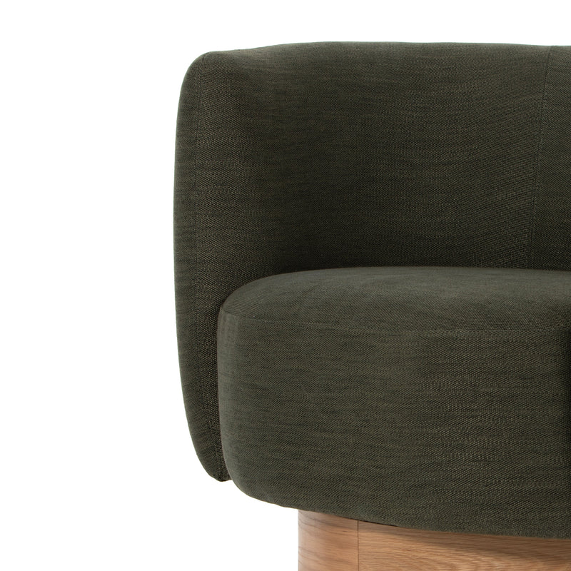 Calista Atlantis Moss Swivel Chair | ready to ship!