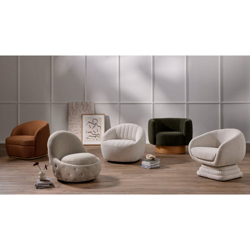 Calista Atlantis Moss Swivel Chair | ready to ship!