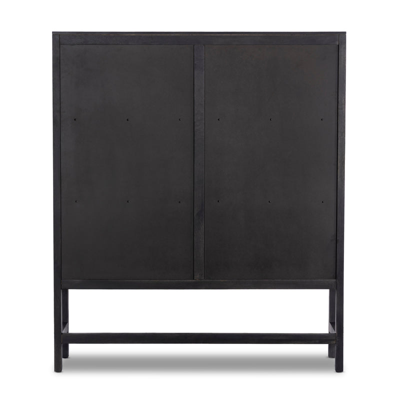 Caprice Black Wash Mango Cabinet | ready to ship!