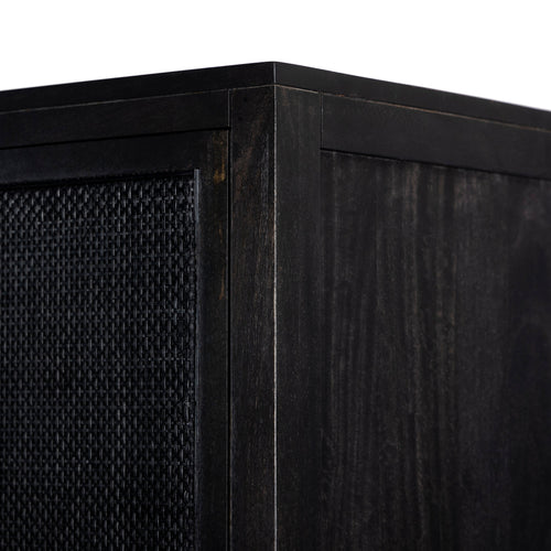 Caprice Black Wash Mango Cabinet | ready to ship!