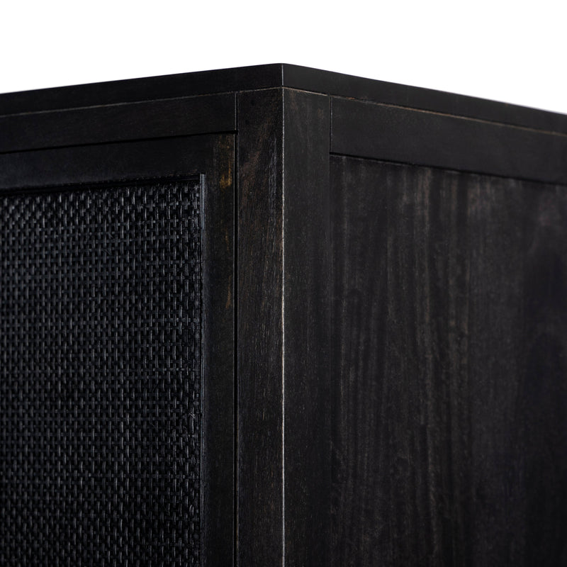 Caprice Black Wash Mango Cabinet | ready to ship!