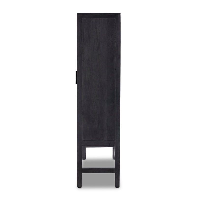 Caprice Black Wash Mango Cabinet | ready to ship!
