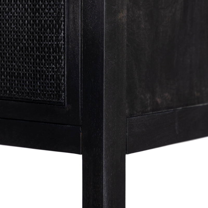 Caprice Black Wash Mango Cabinet | ready to ship!