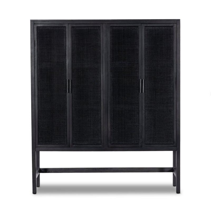 Caprice Black Wash Mango Cabinet | ready to ship!