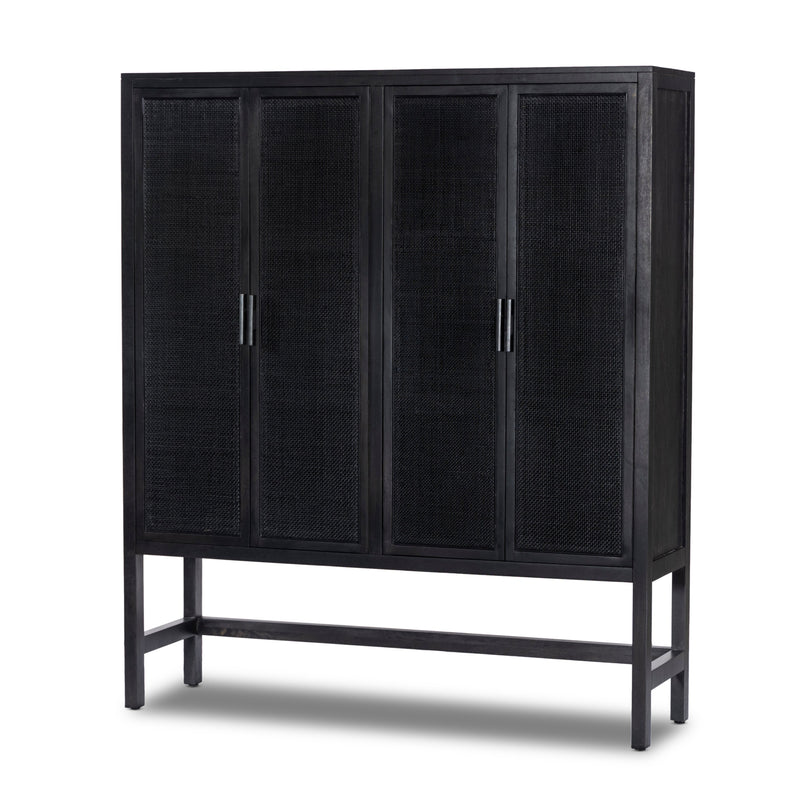 Caprice Black Wash Mango Cabinet | ready to ship!