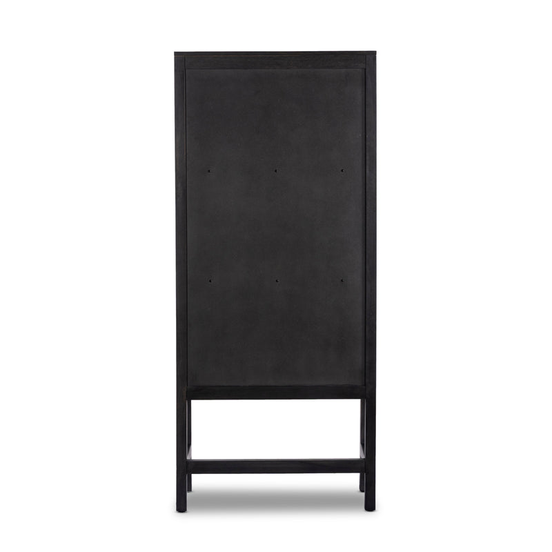 Caprice Black Wash Mango Narrow Cabinet | shipping 6/3/2025