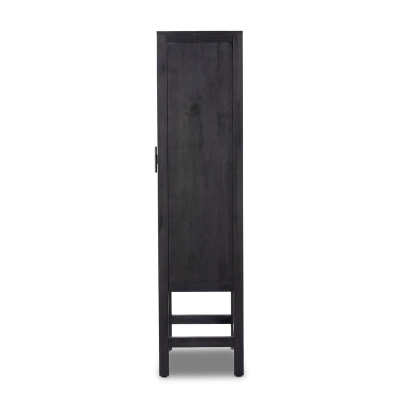 Caprice Black Wash Mango Narrow Cabinet | shipping 6/3/2025