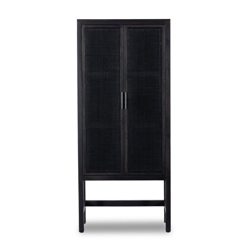 Caprice Black Wash Mango Narrow Cabinet | shipping 6/3/2025