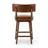 Cardell Sonoma Chestnut Swivel Bar + Counter Stool