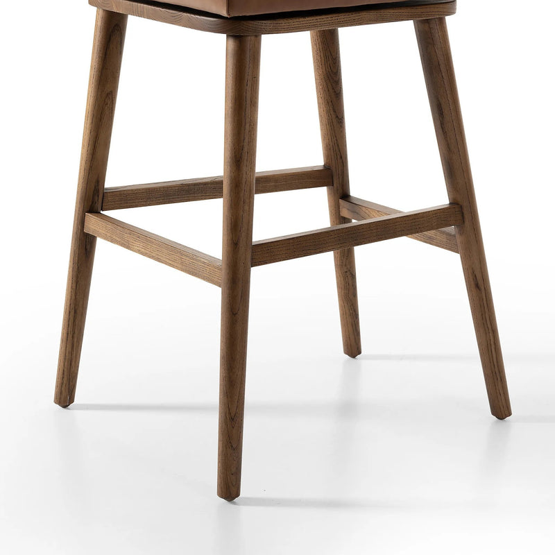 Cardell Sonoma Chestnut Swivel Bar + Counter Stool