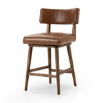 Cardell Sonoma Chestnut Swivel Bar + Counter Stool