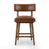 Cardell Sonoma Chestnut Swivel Bar + Counter Stool