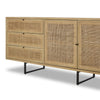 Carmel Natural Cane Sideboard 96" | ready to ship!