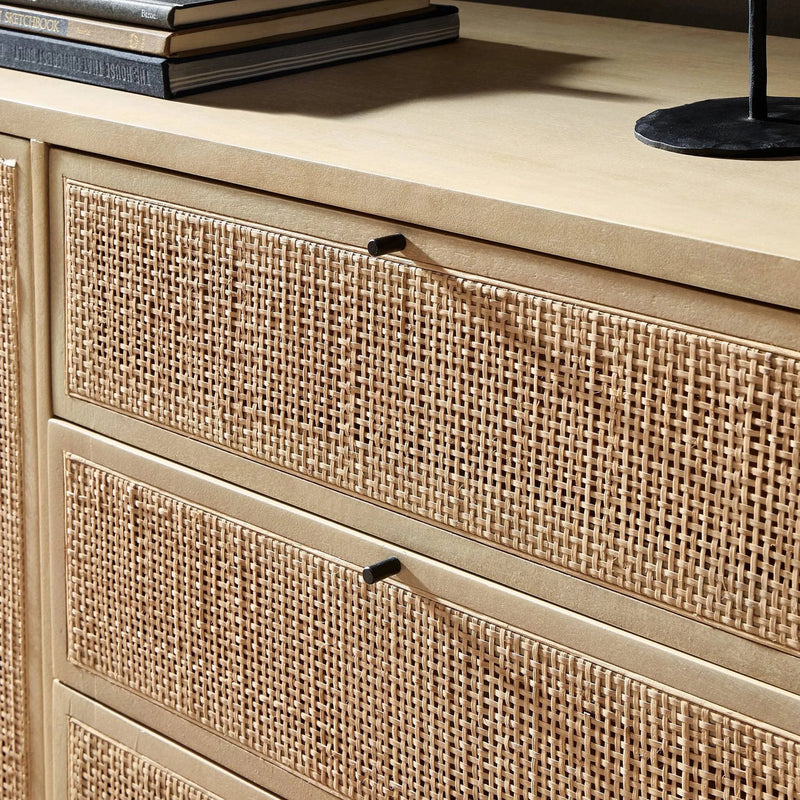 Carmel Natural Cane Sideboard 96" | ready to ship!