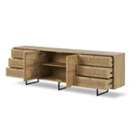 Carmel Natural Cane Sideboard 96" | ready to ship!