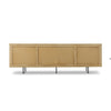 Carmel Natural Cane Sideboard 96" | ready to ship!