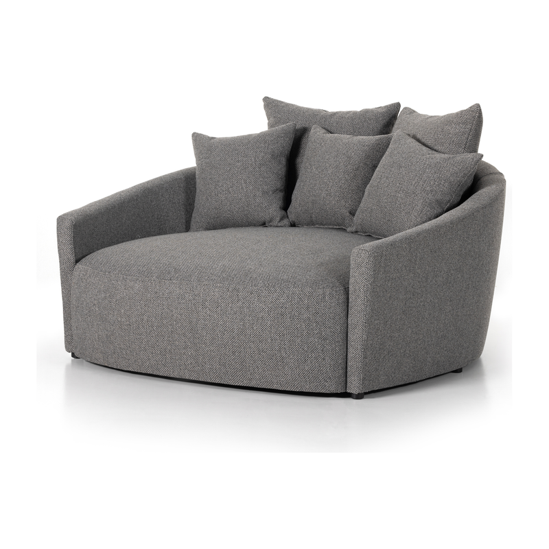 Chloe Fallon Charcoal Media Lounger | ready to ship!