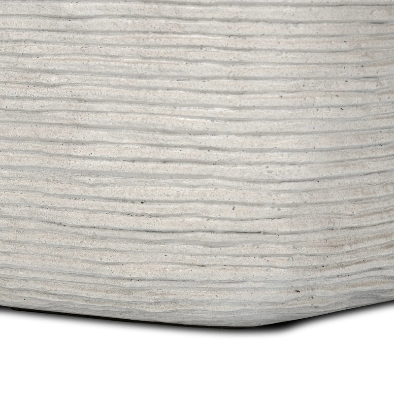 Cirri Smooth Lunar Concrete End Table | ready to ship!