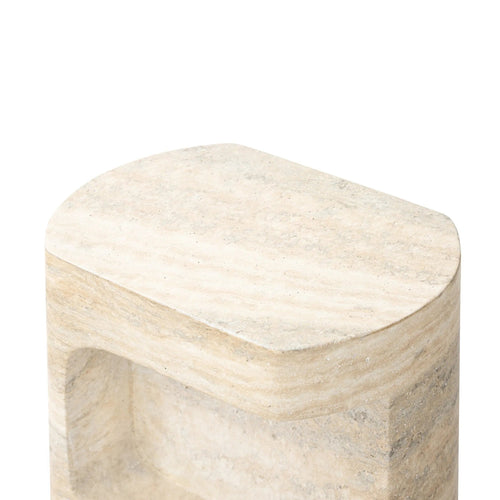 Clementine Textured Sandy Grey End Table | shipping 6/19/2025