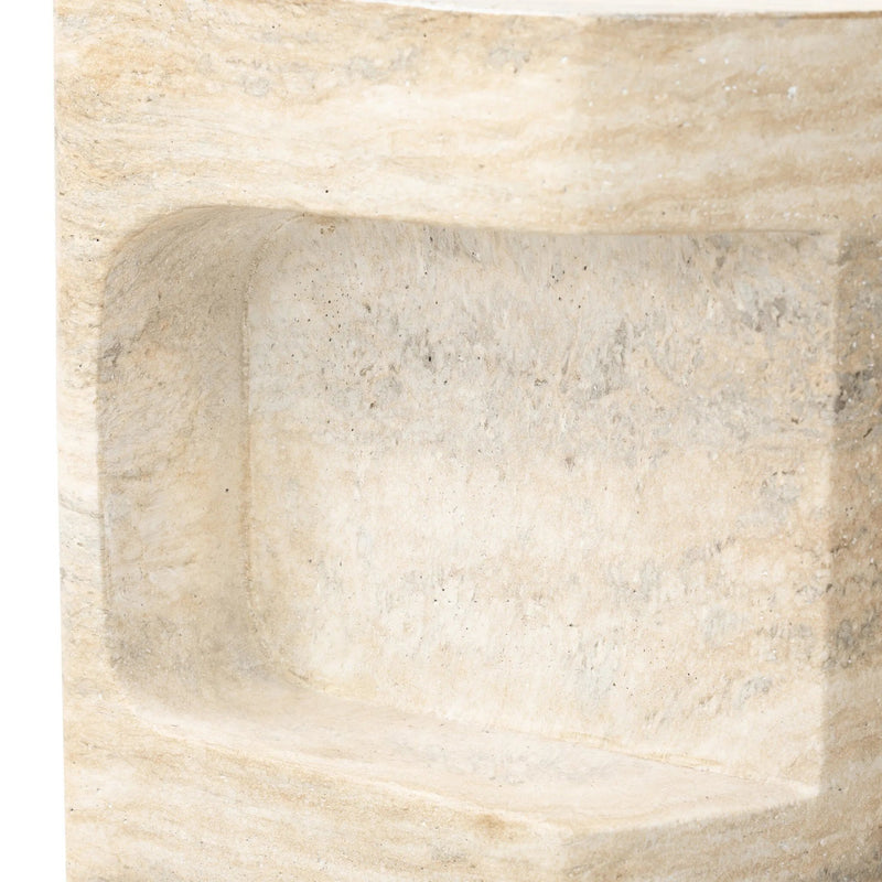 Clementine Textured Sandy Grey End Table | shipping 6/19/2025