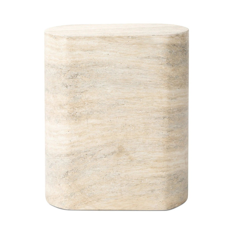 Clementine Textured Sandy Grey End Table | shipping 6/19/2025