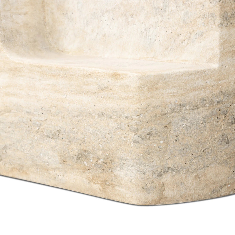 Clementine Textured Sandy Grey End Table | shipping 6/19/2025